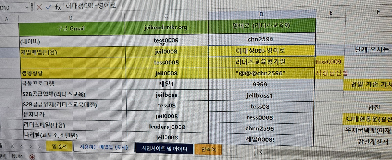 상담과 업무 미팅