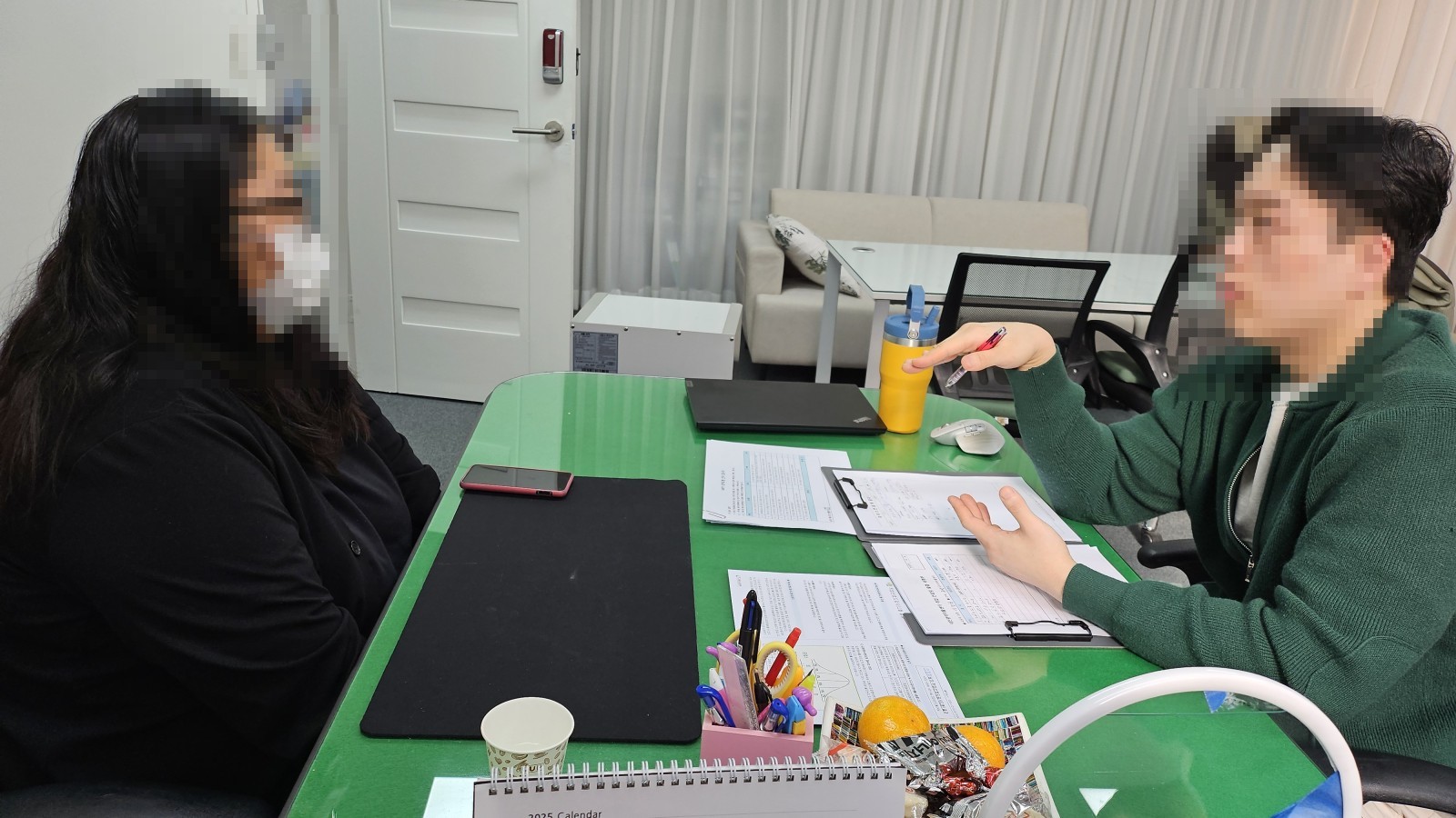 기업 담당자 상담과 실습