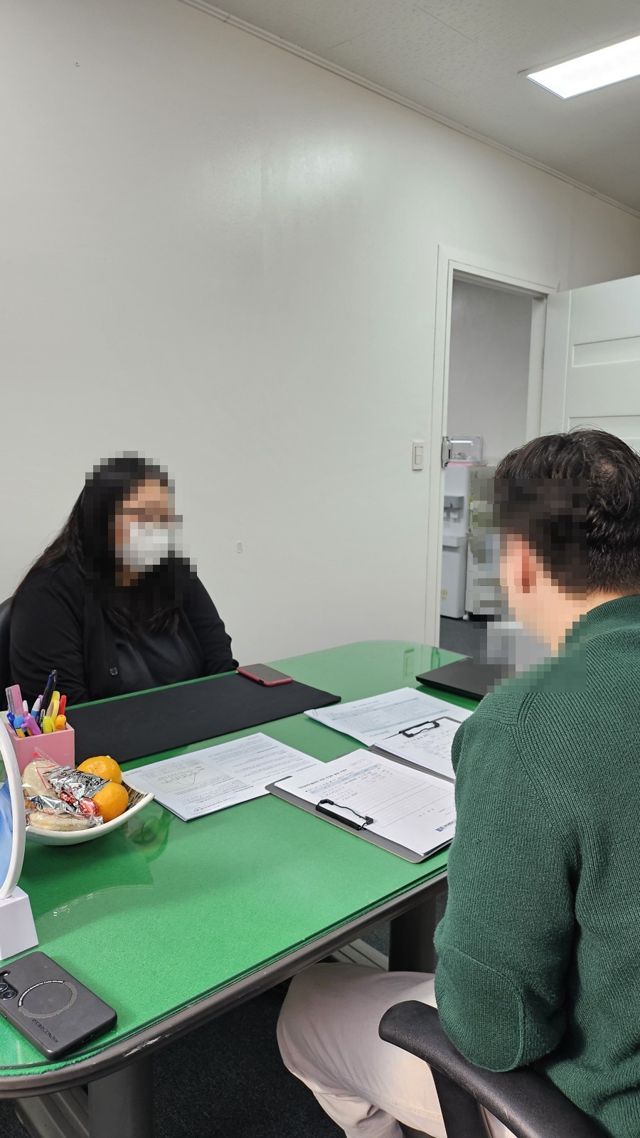 기업 담당자 상담과 실습