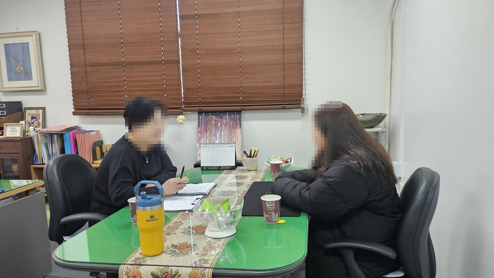 사무실에서 진행한 1:1 상담