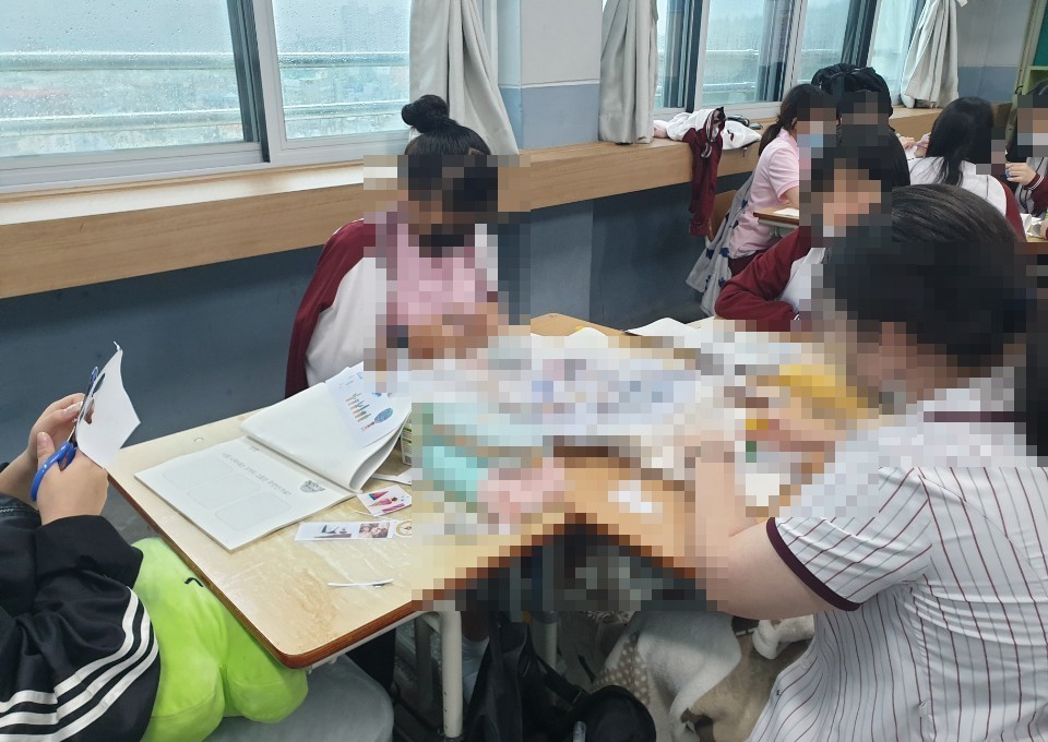 4반 캠프 진행 장면